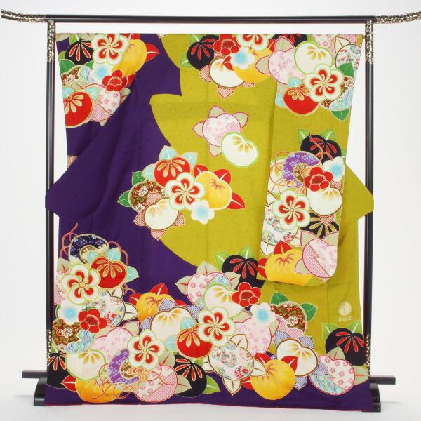 WA-Modern】正絹京友禅振袖フルセット WA-Modern】正絹モノトーン京