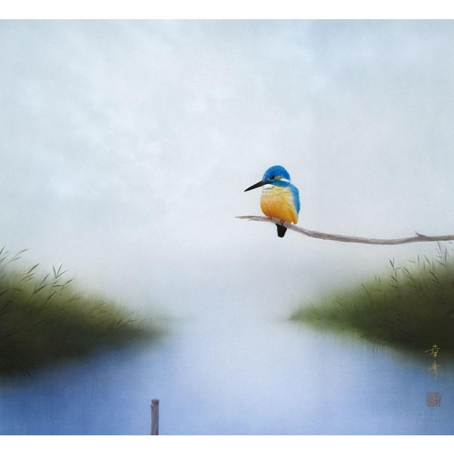 掛軸 (掛け軸) 夏用 川蝉 中川幸彦 尺八横 約横67cm×縦138cm p9752 夏