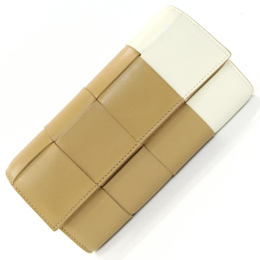 ボッテガヴェネタマキシイントレチャートカセット二つ折財布ウォレット