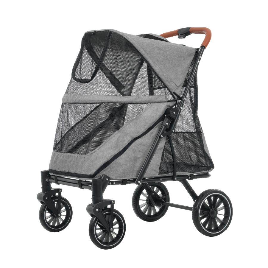 25年仕様改良】ペットカート 大型犬 多頭飼い 折りたたみ 4輪 犬カート