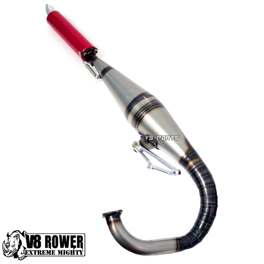 68cc〜ボアアップ対応 高品質V8ストレートチャンバー赤 スーパーディオ