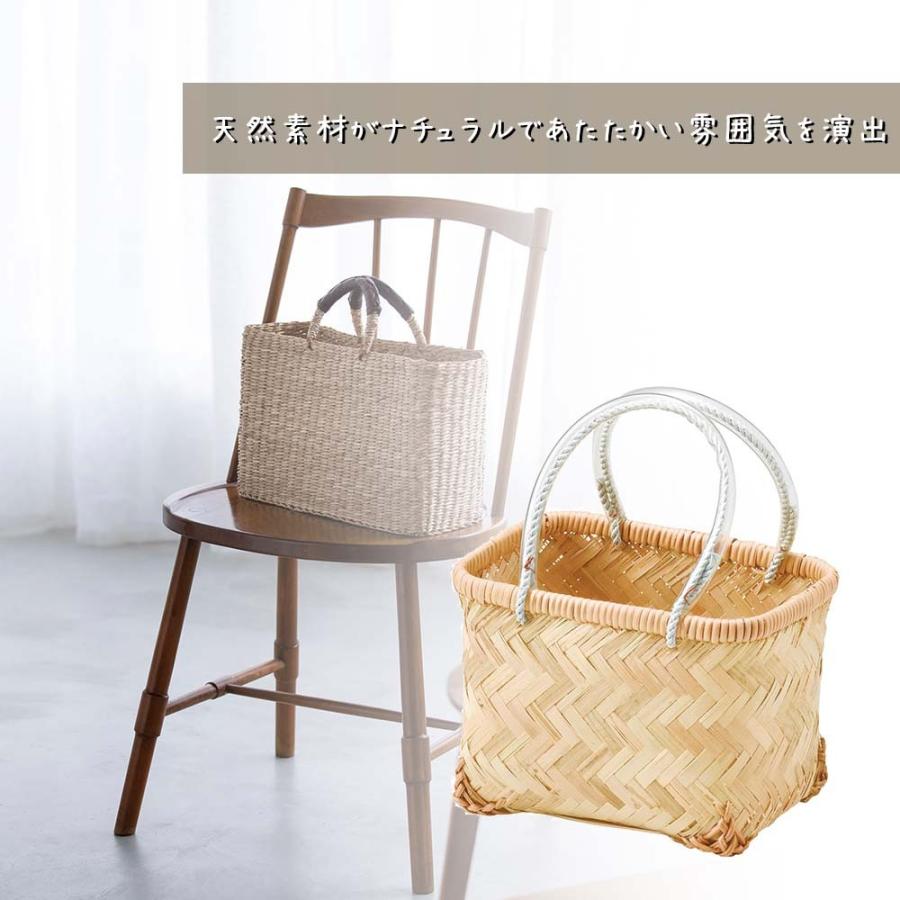 バンブーバスケット バスケット かご 市場かご 竹 カゴ 籠 収納