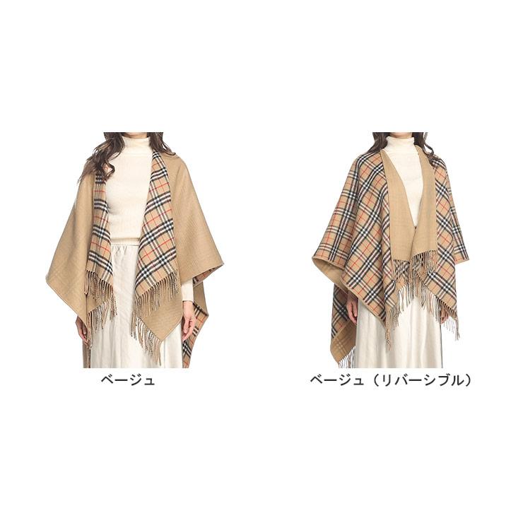 BURBERRY（バーバリー） ケープ レディース ストール チェック ウール