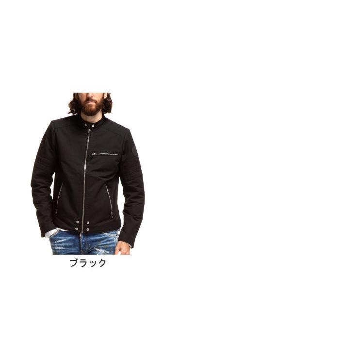 DIESEL（ディーゼル） メンズ コットン シングル ライダースジャケット