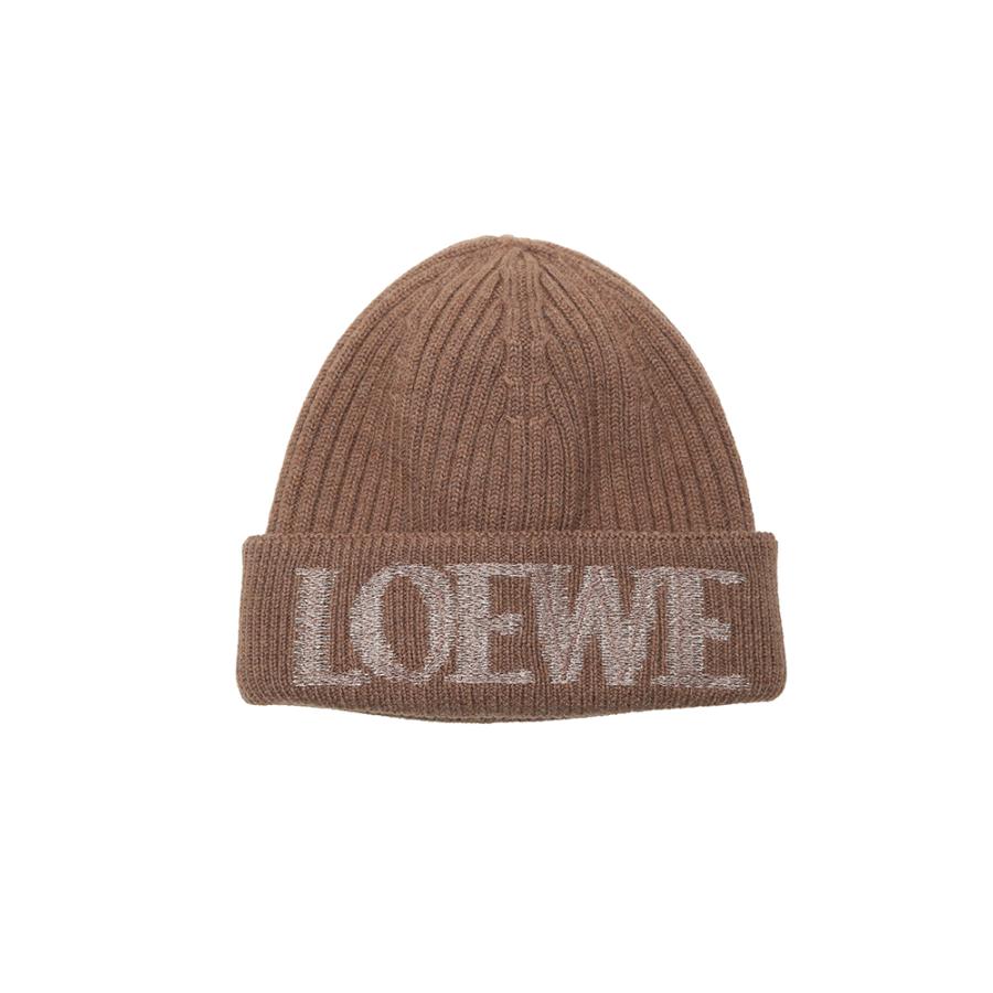 LOEWE（ロエベ） ロゴ ウール リブ ニットキャップ LELF540257X23
