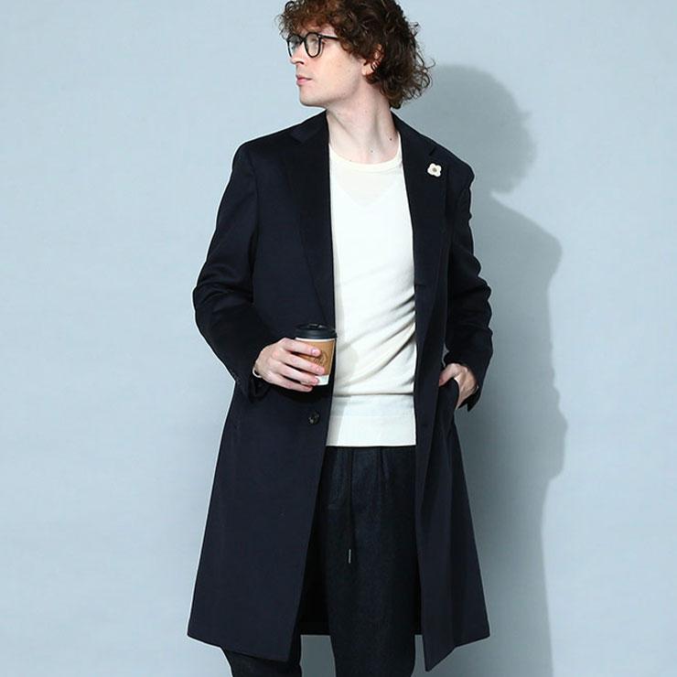 LARDINI（ラルディーニ） メンズ コート ブランド チェスターコート