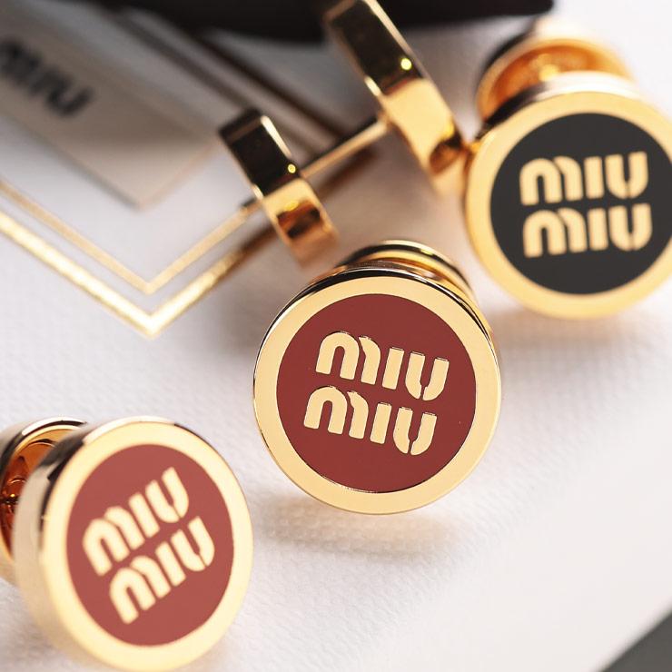 miu miu（ミュウミュウ） エナメルメタル ピアス MIY5JO9122F6T : ゼン