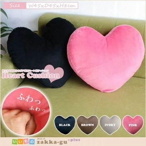 クッション 日本製 ハート型クッション ボア素材 ハート型