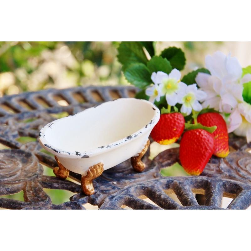 ガーデニング雑貨 ソープトレイ 石鹸置き バスタブ ソープディッシュ