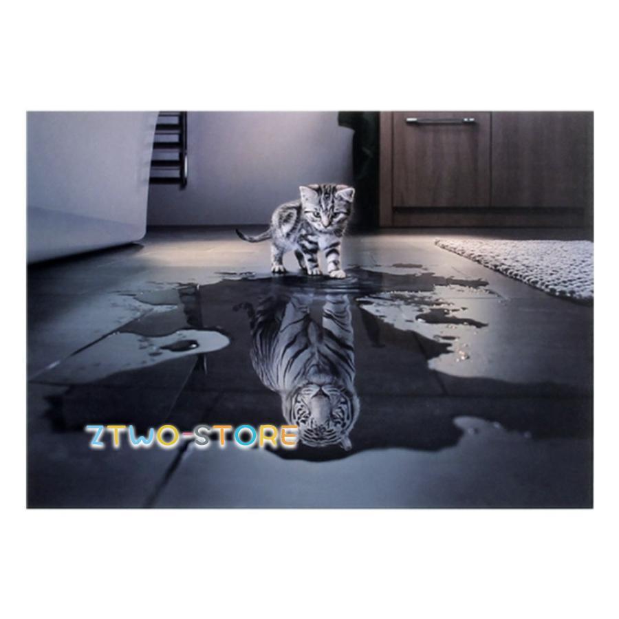 ジグソーパズル パズル 猫 虎 トラ ネコ CAT 1000ピース ホワイト