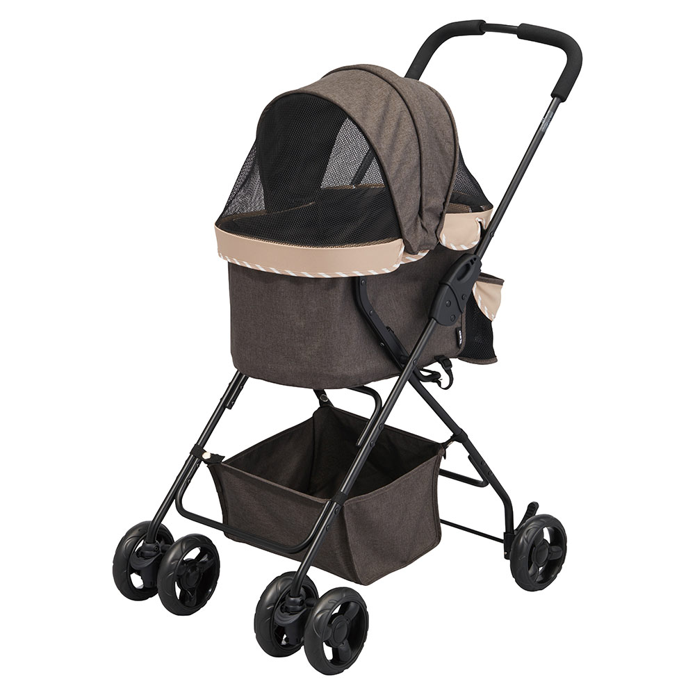 GEX わんわんカート 多頭用DXplus-N （ストライプグリーン） わんわん