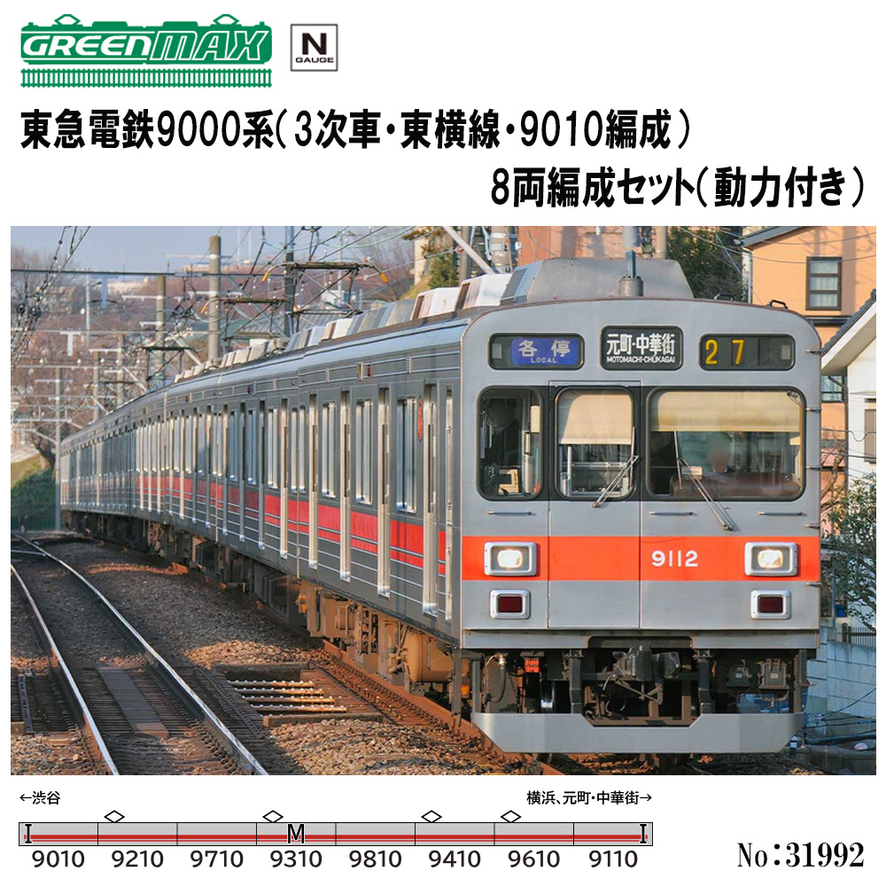 グリーンマックス グリーンマックス 東急電鉄9000系（3次車・東横線