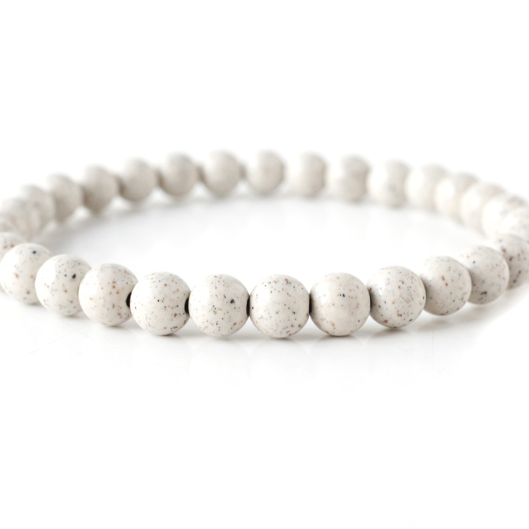 GOLD STONE 北投石 ブレスレット メンズ レディース 6mm 台湾産