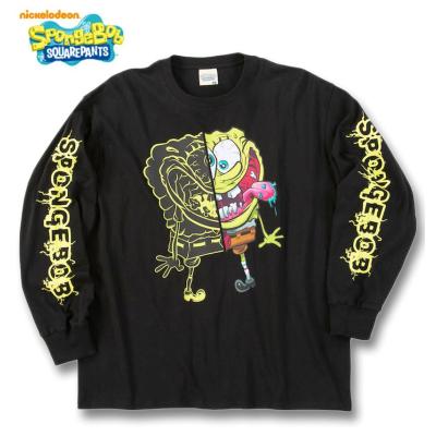 Supreme スポンジボブ 黒 長袖カットソー Supreme スポンジボブ 長袖T