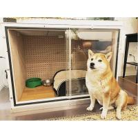 防音ケージ カバー 5タイプ( 前伏せ）（ホワイト） 室内犬の無駄吠え