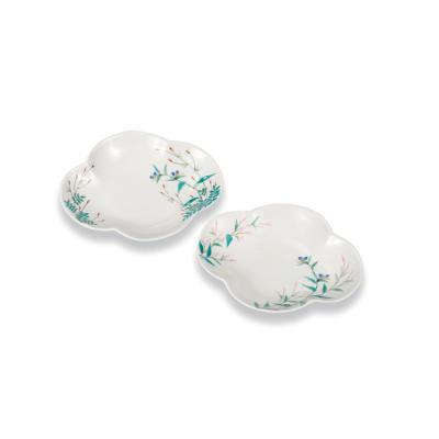 九谷焼 大兼政花翠 九谷焼ペア6号皿 野の花 AP8-0243 : 北山堂 - 通販