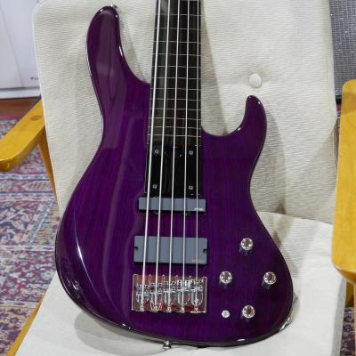 美品 ARIA PROⅡ エレキベース紫パープルメタリック ソフトケース付 美