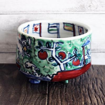 有賀正季額縁付絵画 有賀正季 ポット