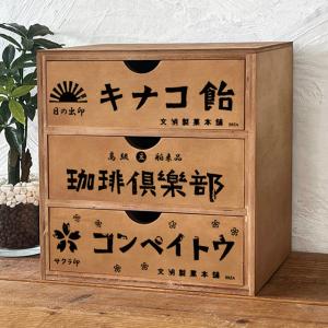 レトロ雑貨 昭和レトロ 木箱 収納ボックス アンティーク チェスト No.3