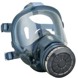 直接式小型防毒マスク GM185-1 1個 面体のみ 吸収缶別売 伝声器付 重松