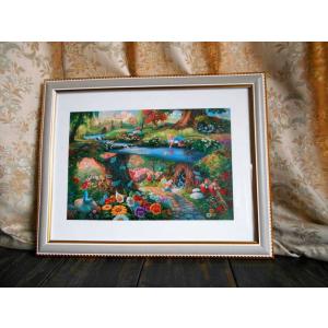 トーマス・キンケード kingdom ディズニー キャンバスに油彩系の複製