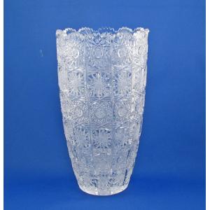 値下！ラスカボヘミア 希少 チェコスロバキア レトロ切子 ガラス花瓶