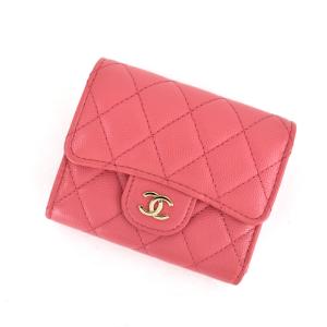 CHANEL（シャネル） 財布 キャビアスキン 二つ折り ミニ財布