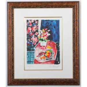 小山敬三 「晴夏浅間」 リトグラフ 10号 真作保証 直筆サイン 希少