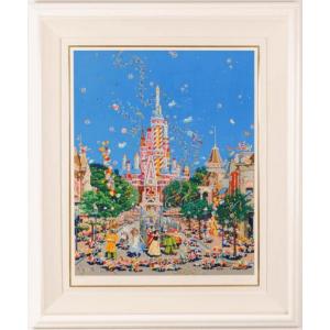 ヒロ・ヤマガタ【日本のエッセンス〜嵐山】直筆サイン入り／シルク