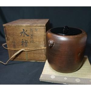 古備前】お預け徳利 桂又三郎箱 印銘（分銅）高さ14.2cm : アトリエ