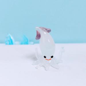 ガラス細工 マンタ（LL) 青 ミニチュア 置物 雑貨 水族館 海 小物