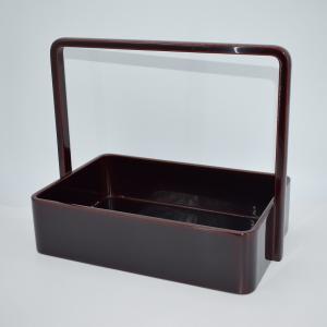 茶道具 煙草盆 莨盆 手付煙草盆 春慶塗 瓢透し 春次作 春慶塗り 瓢