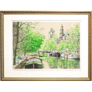 小田切 訓 「 聖ニコラスの塔 」 油絵 ・ 油彩画 F4 ( 4号 ) 絵画 洋画