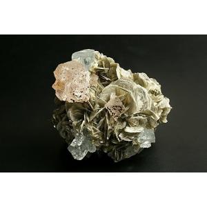 アクアマリン with モスコバイト 結晶 原石 パキスタン産 天然石