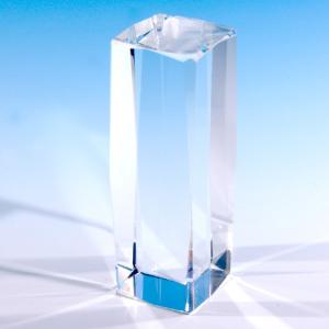 ペーパーウェイト 50x50x150mm クリスタルガラス 24面 四角柱
