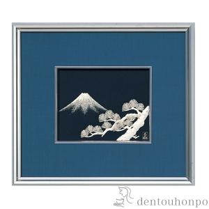 銀製 貴金属画 竹 1号 ( 光則（銀工芸） 退職祝い 定年 額縁 飾り