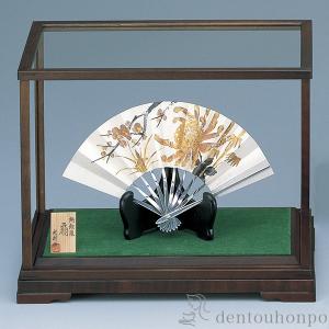 純金 扇子 松竹梅 E 6号・120g ( 光則（金工芸） 木札名入れ有料 高級