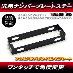 ナンバーステー 角度調整 パープル パタパタ 紫◇ DIO ディオ ZX