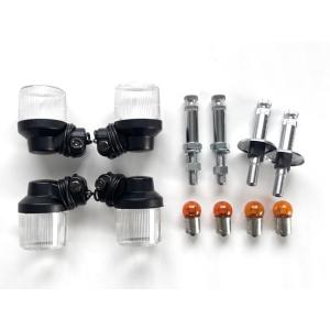 CGC ヨーロピアン ウインカー セット 500型 B/W 汎用 丸型中 : エル