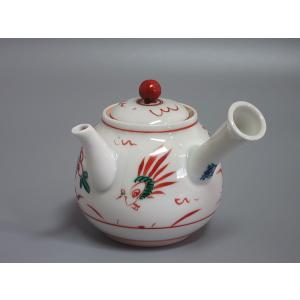 煎茶道具 急須 後手急須 染付 蘭 井上春峰作 平安春峰作 茶道 : 茶道具