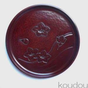 鎌倉彫 茶托 平型 四寸 椿のくずし 五枚組 : 鎌倉彫廣堂 - 通販