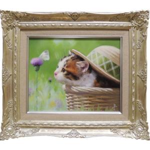 油絵 白馬（馬九行く） 佐藤 純一 美術年鑑掲載作家 風景画 動物画