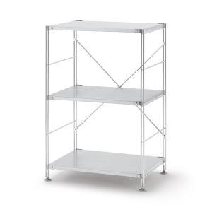 LOHACO - 無印良品 ステンレスユニットシェルフ ステンレス棚セット 小