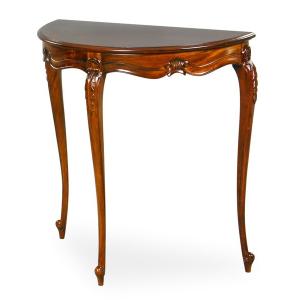 コンソールテーブル 木製 イタリア 猫脚 象嵌 完成品 イタリア製 588