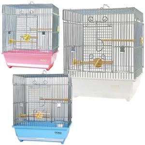 HOEI 鳥かご 丸籠 R440M−P 半月スタンド セット （33×33