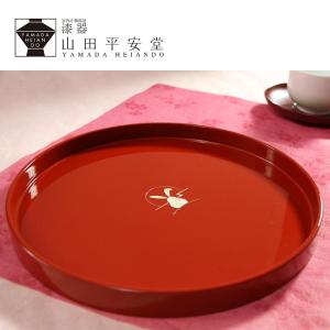 山田平安堂 丸盆 風神（黒）お盆 漆器 螺鈿 : 漆器 山田平安堂 - 通販