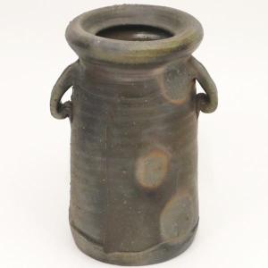 茶道具 花入れ 置用 備前焼き 緋襷 ひだすき 伊勢崎卓作 花入 備前焼