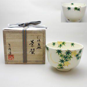 茶道具 抹茶茶碗 平茶碗 蛍袋草 冬柴文廣作 露光窯 : 茶道具いまや静香