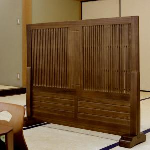 弘益 和風衝立 幅120cm 高さ101cm 桐製 天然木 （ 衝立 パーテーション