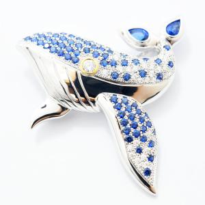 梶 光夫 ブローチ エマイユ MITSUO KAJI ペンダントトップ エマーユ